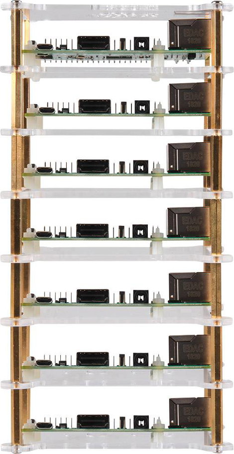 Joy-it RB-Case+19 SBC ház Alkalmas: Raspberry Pi Átlátszó akrilüveg 2. kép