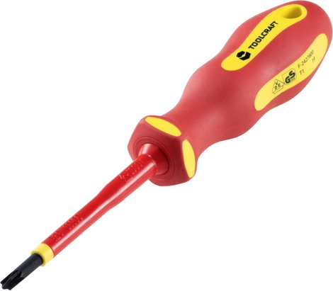 VDE plusz/mínusz csavarhúzó SL/PZ1, penge hossz: 80 mm, Toolcraft TO-6326247
