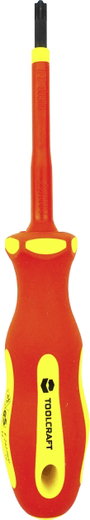 VDE plusz/mínusz csavarhúzó SL/PZ1, penge hossz: 80 mm, Toolcraft TO-6326247 2. bélyegkép