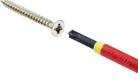 VDE plusz/mínusz csavarhúzó SL/PZ1, penge hossz: 80 mm, Toolcraft TO-6326247 3. kép