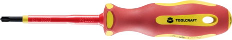 VDE plusz/mínusz csavarhúzó SL/PZ1, penge hossz: 80 mm, Toolcraft TO-6326247 5. kép