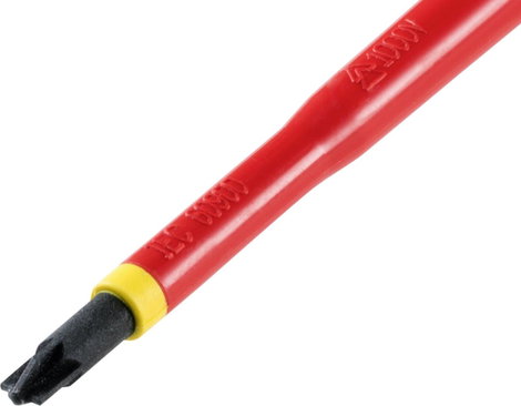 VDE plusz/mínusz csavarhúzó SL/PZ 2, penge hossz: 100 mm, Toolcraft TO-6326250 7. kép