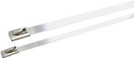 WKK 5438 EDELSTAHL(304) 125x4,6mm Kábelkötöző 125 mm 4.60 mm Acél 1 db
