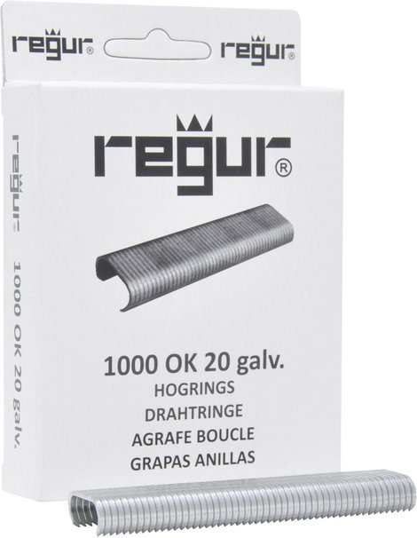 Regur OK 20 horganyzott gömbcsíptető 1000 db Regur 60714 Méret (H x Sz) 10 mm x 90 mm