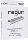 Regur OK 20 huzalgyűrű alumínium-cink 1000 db Regur 60715 Méret (H x Sz) 10 mm x 90 mm 2. bélyegkép