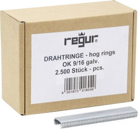 Regur OK 9/16 horganyzott gyűrűk 2500 db Regur 60724 Méret (H x Sz) 16 mm x 8 mm