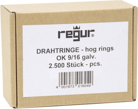 Regur OK 9/16 horganyzott gyűrűk 2500 db Regur 60724 Méret (H x Sz) 16 mm x 8 mm 5. kép