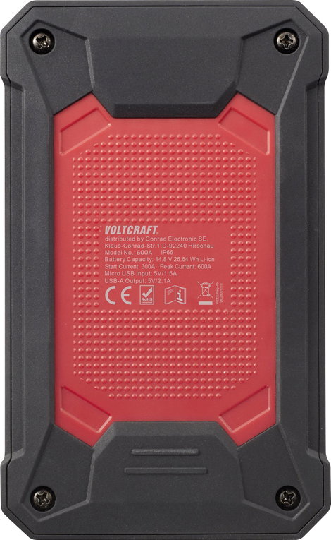 Autós gyorsindító rendszer 600 A, Quick Start System, Voltcraft VC-10637215 2. kép