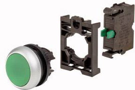 Eaton 110934 M22-D-G-K10-BVP Nyomógomb Műanyag előlapi gyűrű 1 db