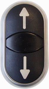 Eaton 216710-1 M22-DDL-S-X7/X7 Kettős nyomógomb Műanyag előlapi gyűrű 1 db