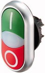 Eaton 284814 M22-DDLF-GR-X1/X0 Kettős nyomógomb Műanyag előlapi gyűrű 1 db bélyegkép