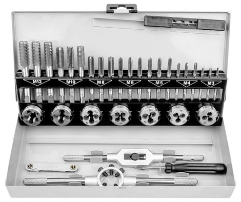 Brüder Mannesmann M53250-B Menetvágó készlet 32 részes 3. kép