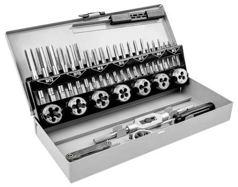 Brüder Mannesmann M53250-B Menetvágó készlet 32 részes 4. kép