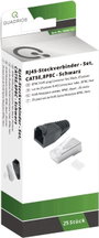 Quadrios RJ-45 csatlakozókészlet, CAT 5e 1906C172 Dugó, egyenes Pólusszám 8P8C Fekete 25 db bélyegkép
