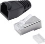 Quadrios RJ-45 csatlakozókészlet, CAT 5e 1906C172 Dugó, egyenes Pólusszám 8P8C Fekete 25 db 2. bélyegkép
