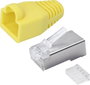 Quadrios RJ-45 csatlakozókészlet, CAT 5e 1906C176 Dugó, egyenes Pólusszám 8P8C Sárga 25 db 2. bélyegkép