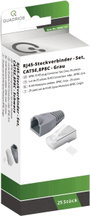 Quadrios RJ-45 csatlakozókészlet, CAT 5e 1906C173 Dugó, egyenes Pólusszám 8P8C Szürke 25 db bélyegkép