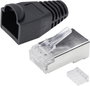Quadrios RJ-45 csatlakozókészlet, CAT 6 1906C165 Dugó, egyenes Pólusszám 8P8C Fekete 25 db 2. bélyegkép