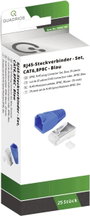 Quadrios RJ-45 csatlakozókészlet, CAT 6 1906C168 Dugó, egyenes Pólusszám 8P8C Kék 25 db bélyegkép