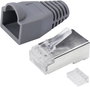 Quadrios RJ-45 csatlakozókészlet, CAT 6 1906C166 Dugó, egyenes Pólusszám 8P8C Szürke 25 db 2. bélyegkép