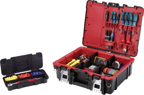 KETER 237003 Technican Box Szerszámos láda tartalom nélkül Fekete 3. kép