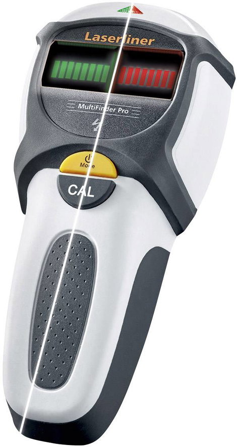 Laserliner Helymeghatározó Ortungsgerät MultiFinder Pro Metall bis 10cm/and.Mat.4-5cm 080.966A Keres 10. kép