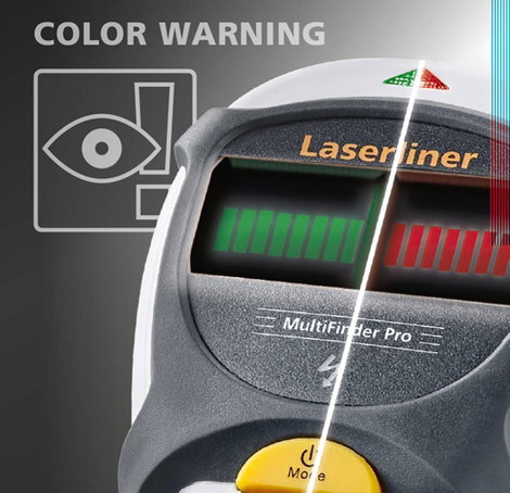Laserliner Helymeghatározó Ortungsgerät MultiFinder Pro Metall bis 10cm/and.Mat.4-5cm 080.966A Keres 13. kép