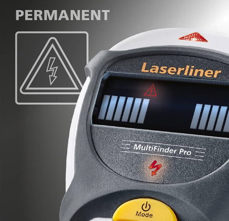 Laserliner Helymeghatározó Ortungsgerät MultiFinder Pro Metall bis 10cm/and.Mat.4-5cm 080.966A Keres 14. kép