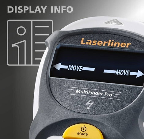 Laserliner Helymeghatározó Ortungsgerät MultiFinder Pro Metall bis 10cm/and.Mat.4-5cm 080.966A Keres 17. kép