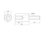 econ connect D3X10A5MH Econ Connect Távtartó (H) 18 mm M3 M3 Sárgaréz (nikkelezett) 1 db 2. bélyegkép