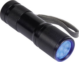 UV LED-es zseblámpa, elemes, 58 g, Velleman UV-9 EFL41UV