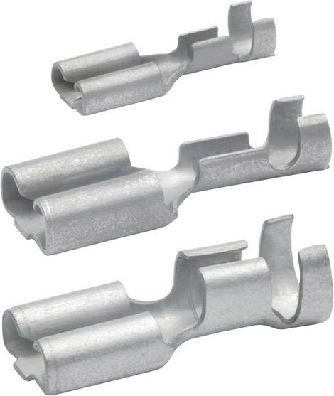 Klauke 18251A Csúszósarus hüvely Dugasz szélesség: 2.80 mm Dugaszolási vastagság: 0.80 mm 180 ° Szig