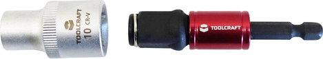TOOLCRAFT 2159048 2 az 1-ben gyorscserélő bittartó hosszúság, 72 mm-es meghajtó 7. kép
