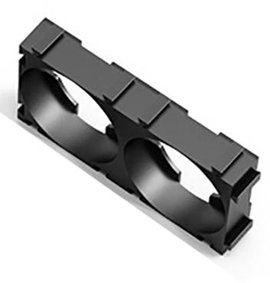 Litech Power BH02 Elemtartó 2 18650 (H x Sz x Ma) 40.5 x 20.25 x 8.85 mm