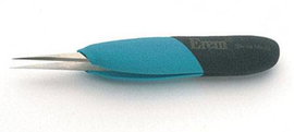 ESD csipesz, hegyes, vékony, finom, 120 mm, Weller Erem E3CSA