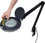 LED-es nagyítós lámpa 8 W, 3x nagyítás, fekete, Ø 122 mm, Toolcraft 2178611 10. bélyegkép