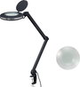 LED-es nagyítós lámpa 8 W, 3x nagyítás, fekete, Ø 122 mm, Toolcraft 2178611 bélyegkép