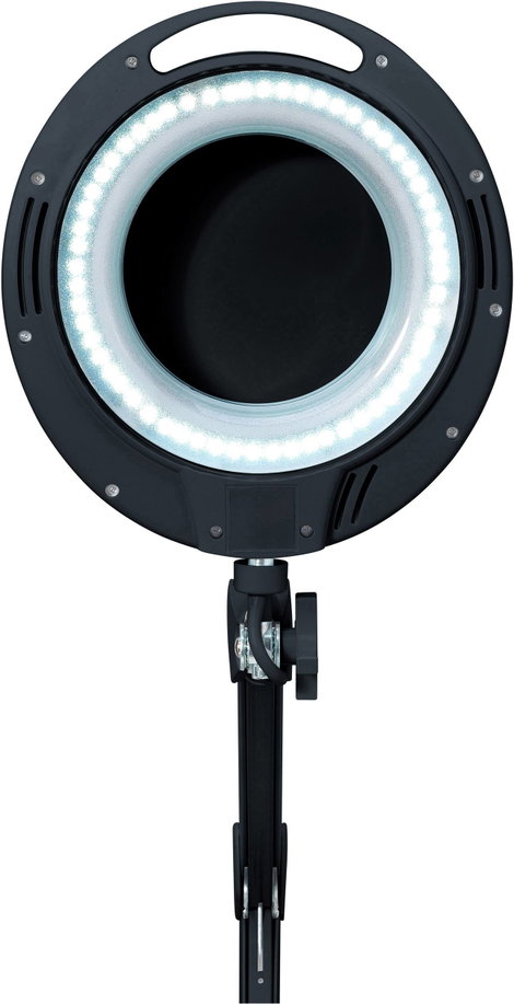 LED-es nagyítós lámpa 8 W, 3x nagyítás, fekete, Ø 122 mm, Toolcraft 2178611 3. kép