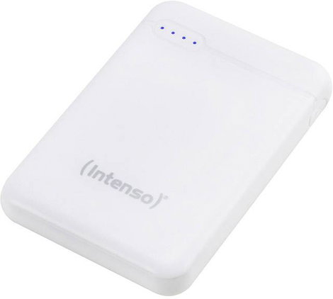 Intenso XS5000 Powerbank 5000 mAh LiPo USB-A, USB-C®, Mikro USB Fehér állapotjelző 4. kép