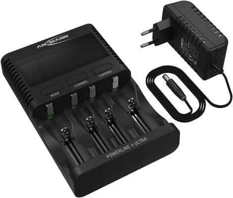 Ansmann Powerline 4 Ultra Hengeres akku töltő NiCd, NiMH, Lítiumion Mikro (AAA), Ceruza (AA), Baby ( 7. kép