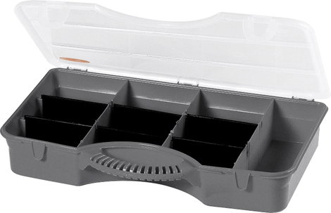 Alutec Rendszerező doboz (H x Sz x Ma) 360 x 240 x 70 mm Rekeszek: 10 Tartalom, tartalmi egységek re