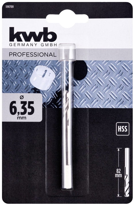 kwb 598700 Központozó fúró 6.35 mm 1 db 3. kép