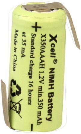 XCell X1/2AAAH-350-LFZ Speciális akku 1/2 AAA Z forrfül NiMH 1.2 V 350 mAh