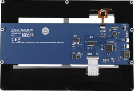 Joy-it LCD10 V2 Érintőkijelzős modul 25.7 cm (10.1 coll) 1280 x 800 Pixel Alkalmas: Raspberry Pi 4. kép