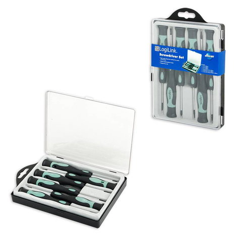LogiLink je 1x T5/T6/T7/ x 50mm, 2x Schlitz, 1x Kreuz Csavarhúzó készlet Elektronika- és finommechan 3. kép