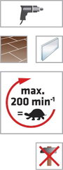 Alpen ALPEN-MAYKESTAG 0030000500100 Csempefúró 5 mm Teljes hossz 105 mm Hengeres befogószár 1 db 3. bélyegkép