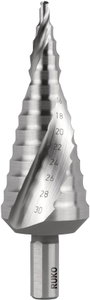 RUKO 101052E Fokozatfúró 4 - 30 mm HSS Teljes hossz 100 mm 3 oldalú szár 1 db bélyegkép