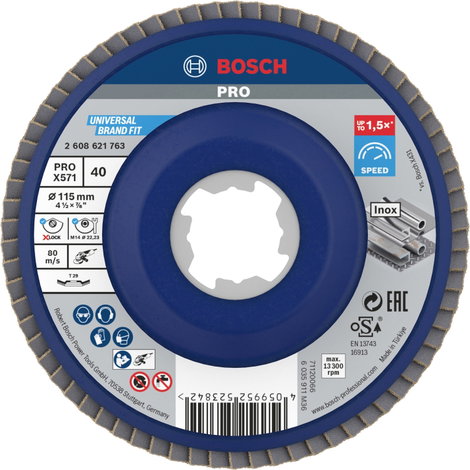Bosch Accessories 2608621763 X-LOCK Felületcsiszoló korong Ø 115 mm 1 db