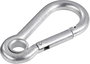 TOOLCRAFT 486772 Tűzoltó karabiner akasztó, menettel 60 mm x 6 mm 1 db bélyegkép