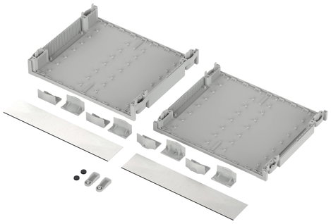 Bopla BOTEGO BO 62609 Asztali műszerdobozok 256.9 x 307.35 x 65.2 ABS Élénk szürke (RAL 7035) 1 db 2. kép